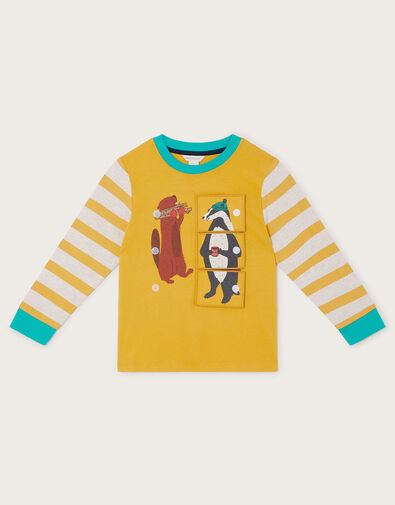 Interactive Tee, Yellow (MUSTARD), large