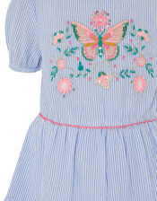 Butterfly Stripe Tunic and Leggings Set, Blue (BLUE), large