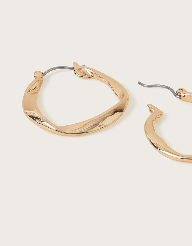 Twist Hoop Earrings, , large