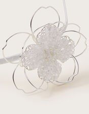 Beaded Wire Flower Headband, , large