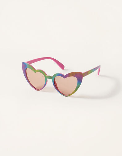 Sparkle Marble Heart Plastic Sunglasses, , large