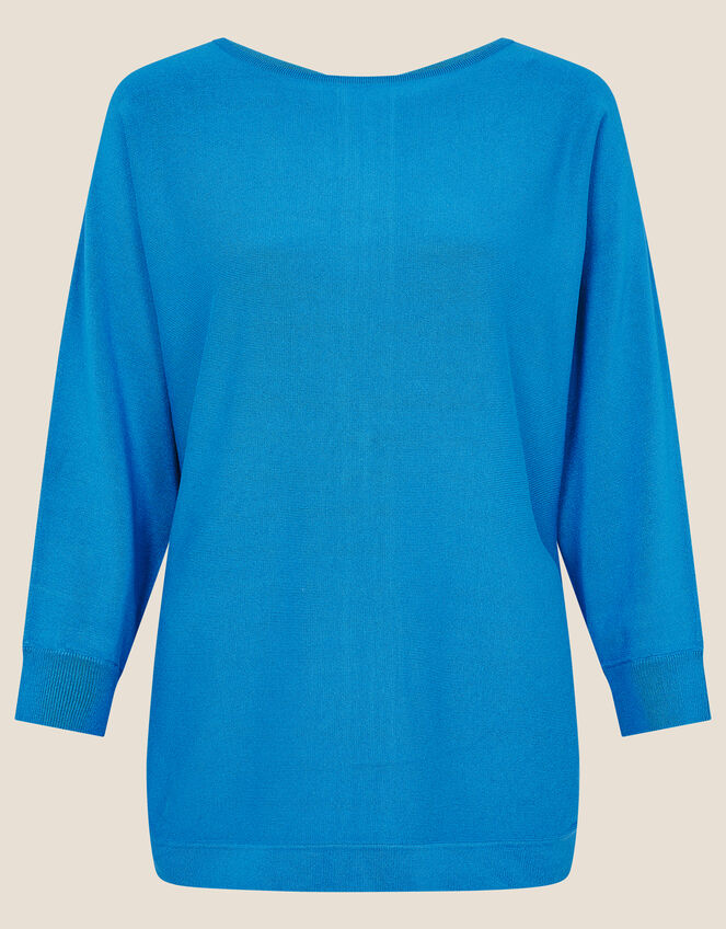 Zeena Zip-Back Hem Jumper , Blue (BLUE), large
