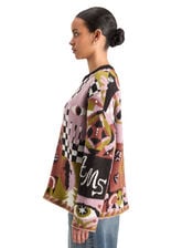 Scotch and Soda Jacquard Oversized Knit Jumper, Multi (MULTI), large