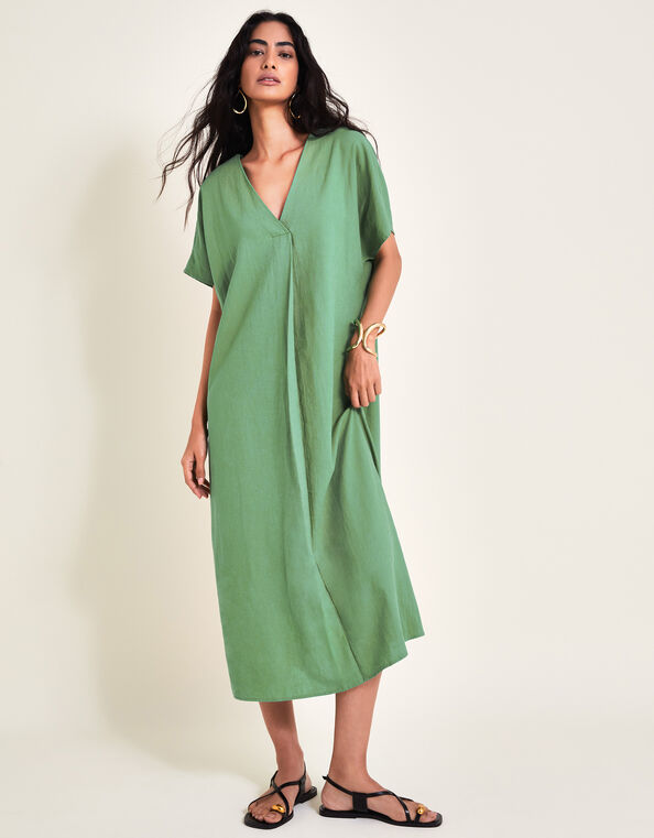Verity Belt Dress, Green (GREEN), large