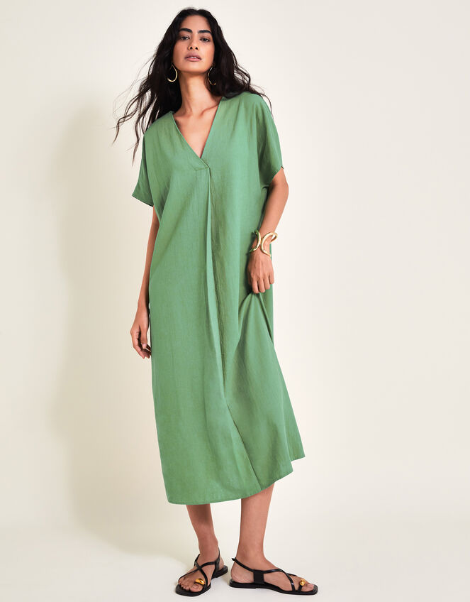 Verity Belt Dress, Green (GREEN), large