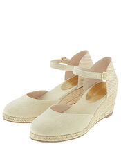 Tabby Two-Part Low Wedges, Natural (NATURAL), large