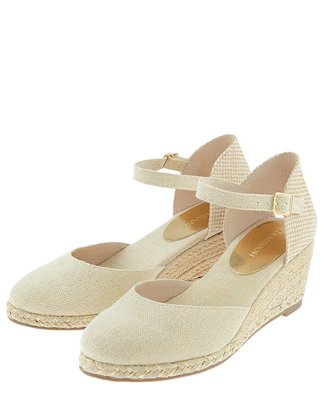 Tabby Two-Part Low Wedges, Natural (NATURAL), large