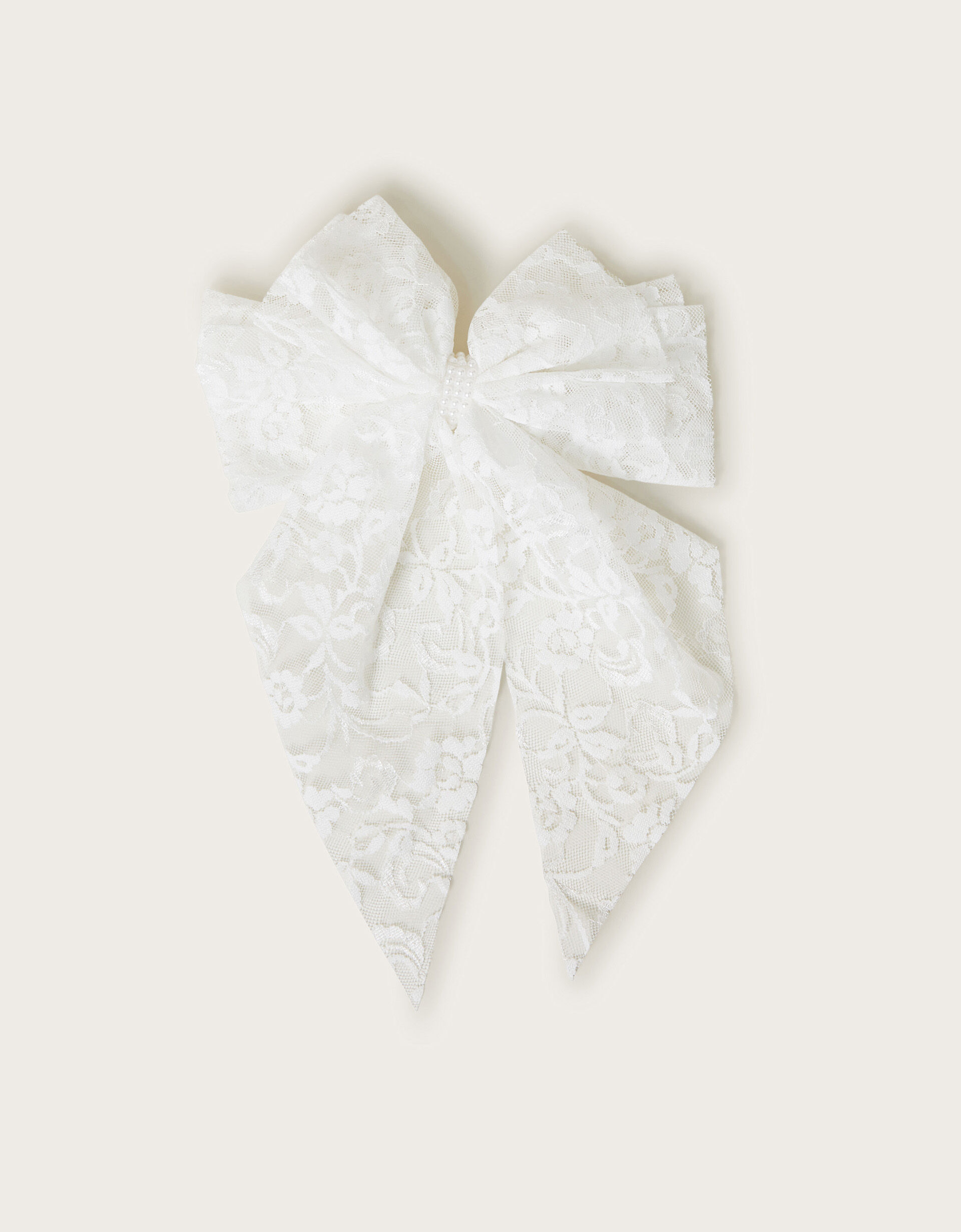 Lace Bow Bridesmaid Hair Clip