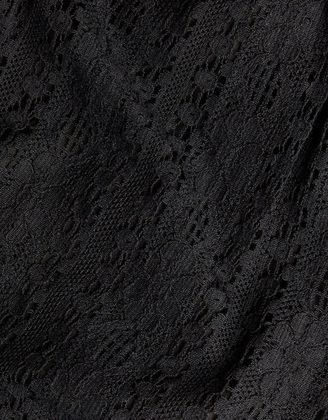 Lace Top and Trousers Set, Black (BLACK), large