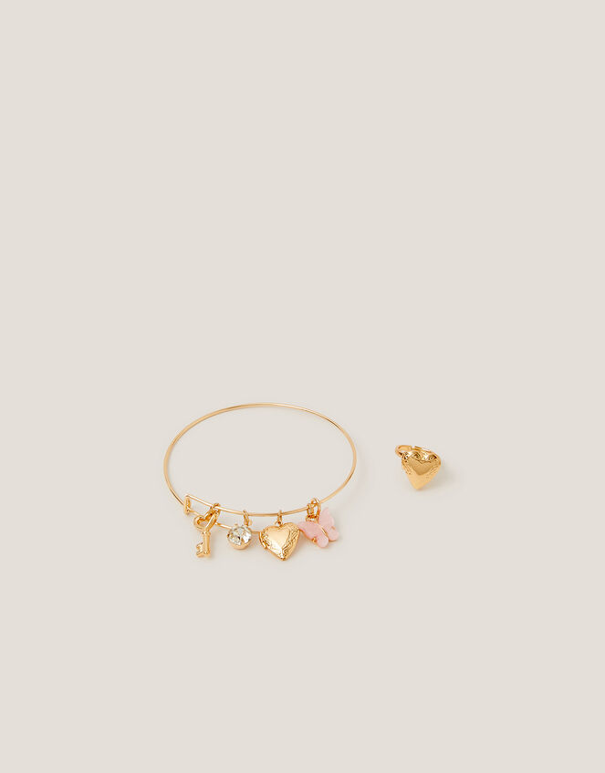 Charm Bangle & Ring Set, , large