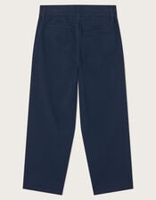 Straight Chino Trousers, Blue (NAVY), large