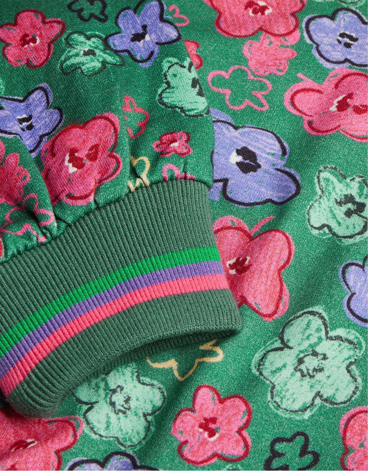 Flower sales print sweater
