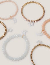 6-Pack Moon & Stars Bracelets, , large