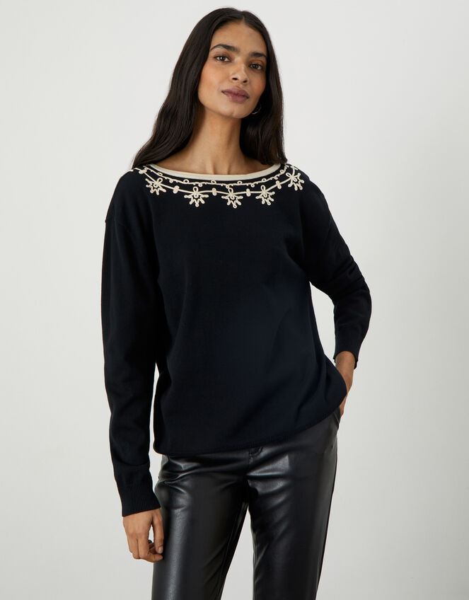 Verna Cornelli V Back Jumper, Black (BLACK), large