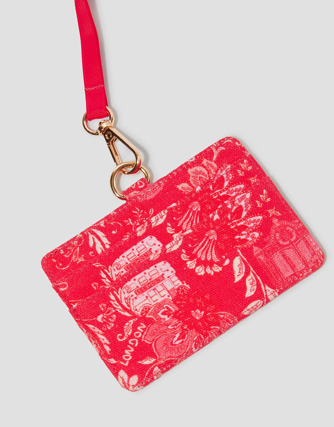 London Print Card Holder Lanyard, , large