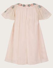 Baby Evi Embellished Tulle Swing Dress, Pink (PINK), large
