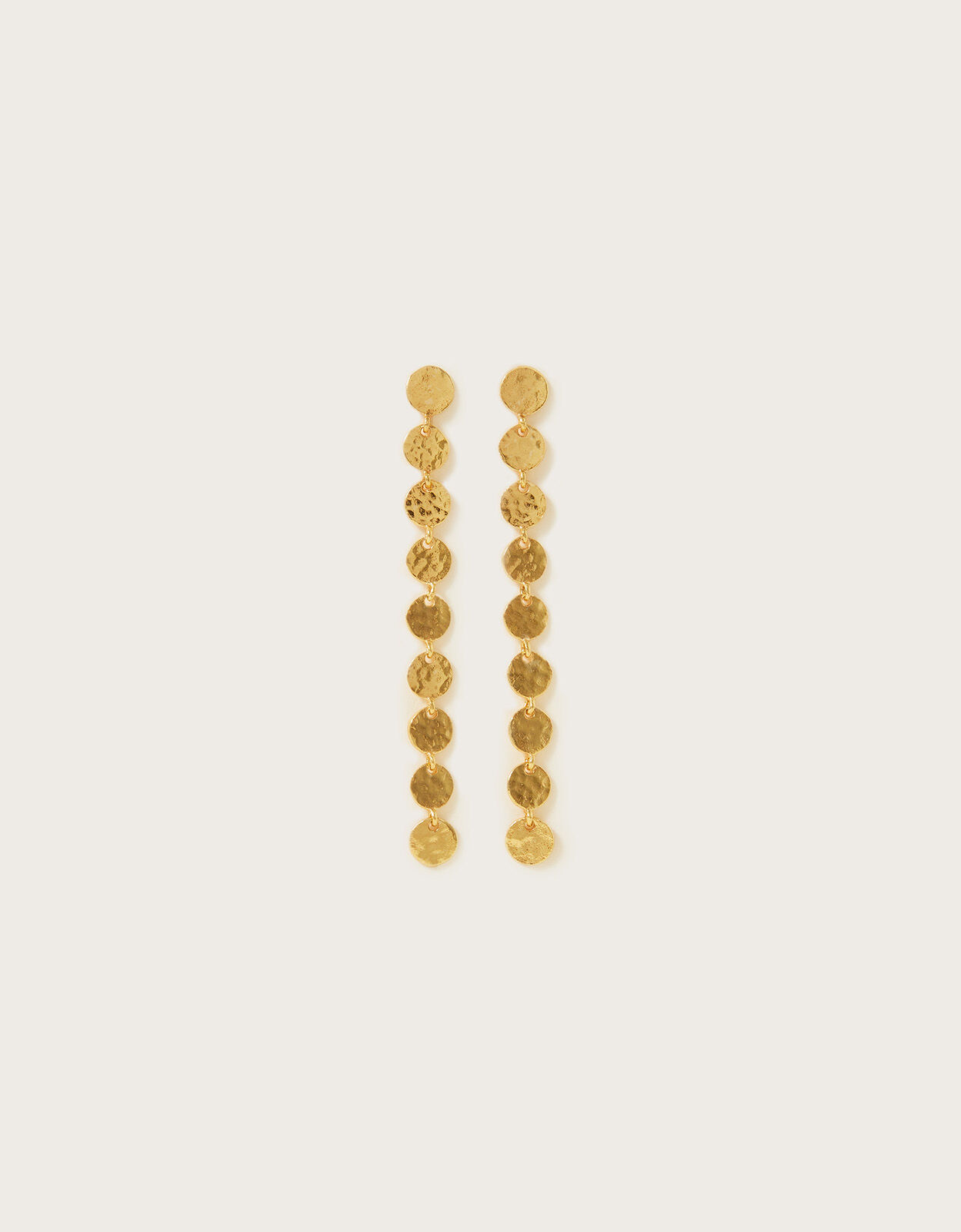Coin drop earrings sale