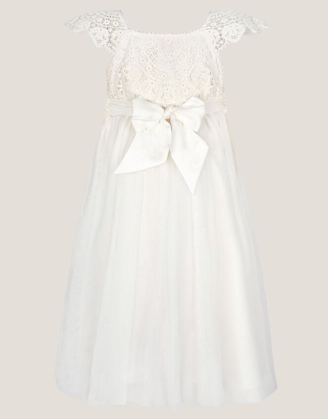 Estella Lace Bodice Dress, Ivory (IVORY), large