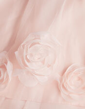 Chiffon 3D Roses Dress, Pink (PINK), large