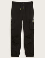 Jersey Lined Cargo Trousers, Black (BLACK), large