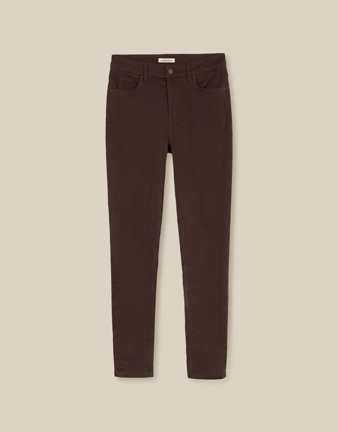 Nadine Skinny Jeans, Brown (CHOCOLATE), large