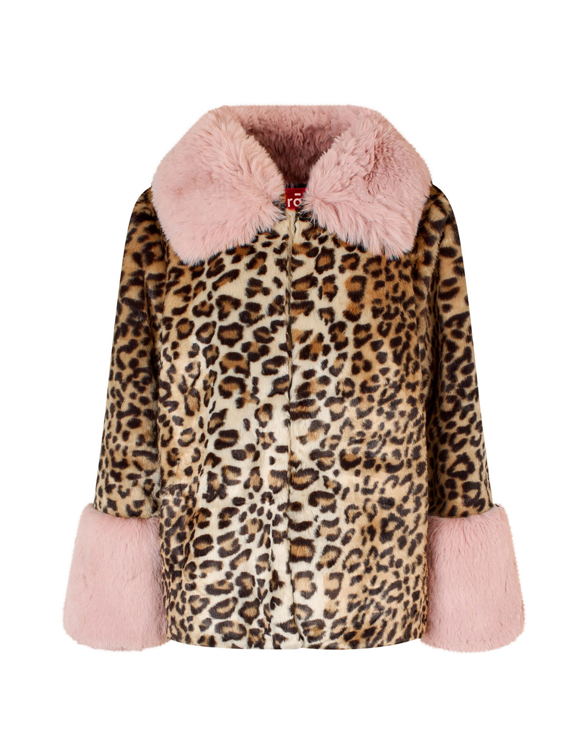 Cr s Faux Fur Leopard Print Jacket Leopard
