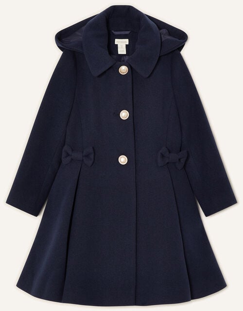 Back to School Hooded Coat Navy, Blue (NAVY), large
