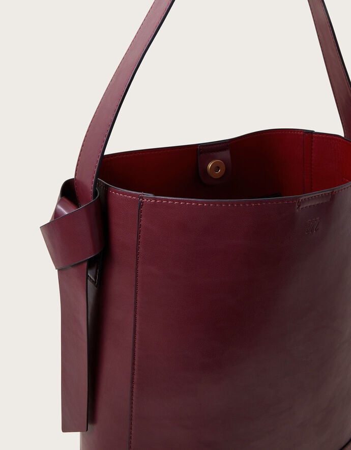 Faux Leather Hobo Bag - Navy main image 1