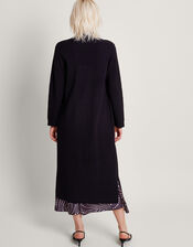 Shan Shawl Neck Coatigan, Black (BLACK), large