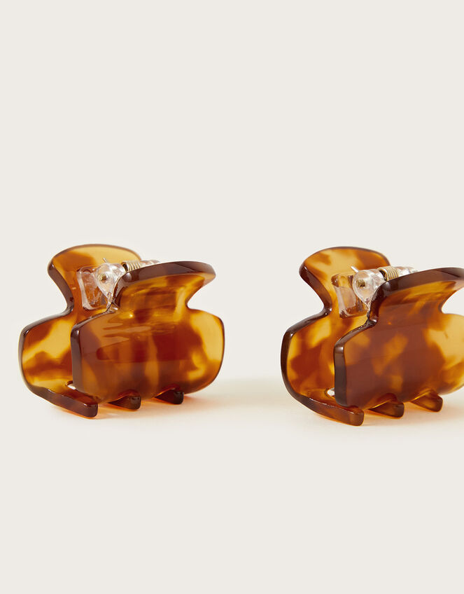 Tortoiseshell Hair Clips Set of Two, , large