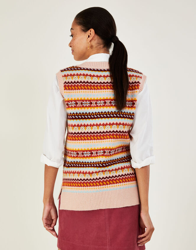 Fair Isle Tabard Jumper, Multi (MULTI), large