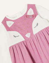 Baby Fox Cord Dress Set, Pink (PINK), large