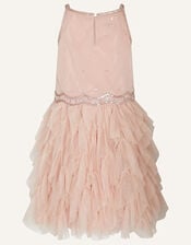 Boutique Butterfly Hand Embellished Dress, Pink (PINK), large