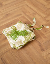 Palm Print Chair Cushion, , large