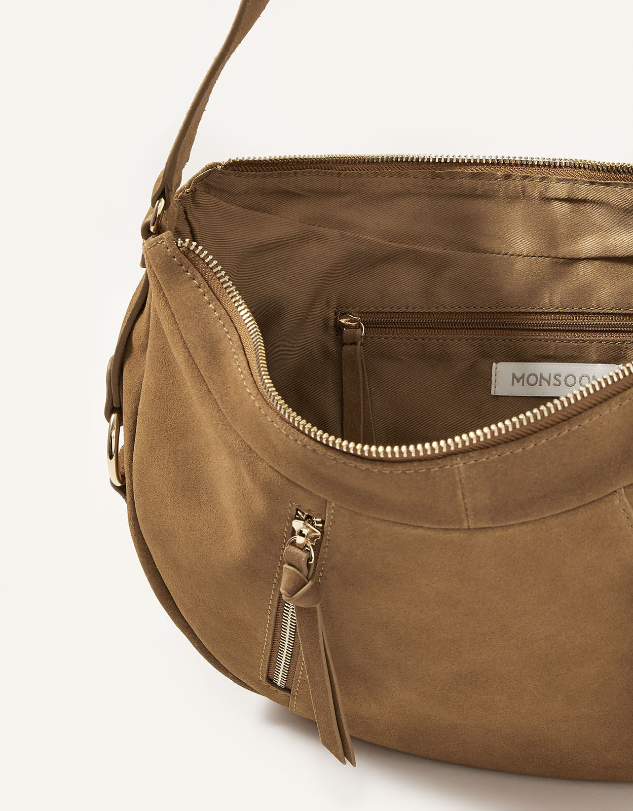 Suede side clearance bag