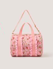 Strawberry Gingham Duffle Bag, , large