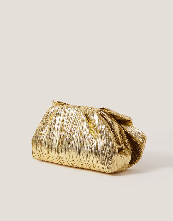 Oversized Bow Metallic Bag