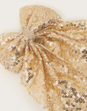 Sequin Bow Hair Clip, , large