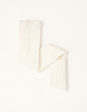 Baby Cable Knit Tights, Ivory (IVORY), large
