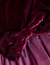 Maisie Velvet Bubble Hem Party Dress, Purple (PURPLE), large