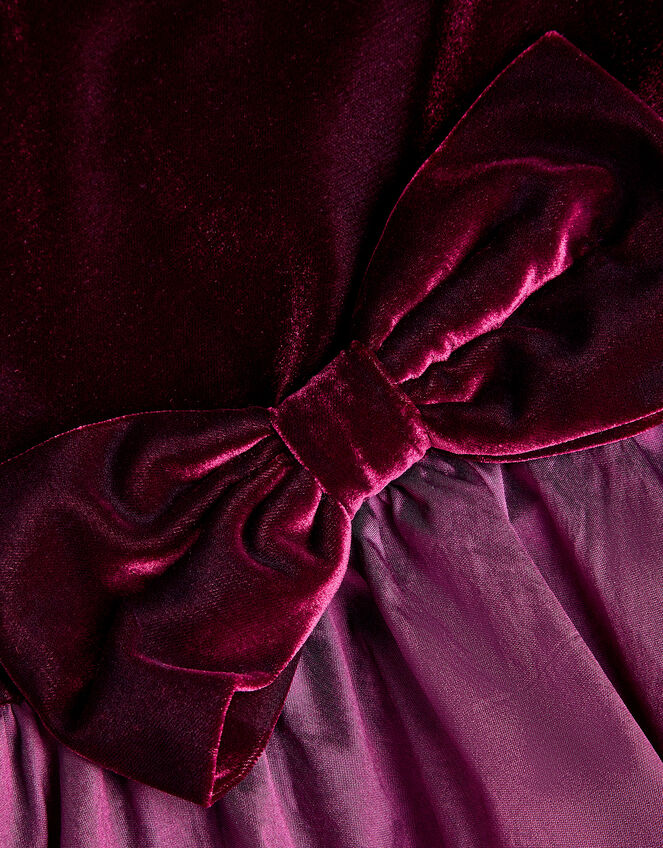 Maisie Velvet Bubble Hem Party Dress, Purple (PURPLE), large