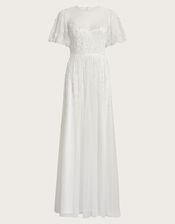 Celina Embellished Maxi Wedding Dress, Ivory (IVORY), large