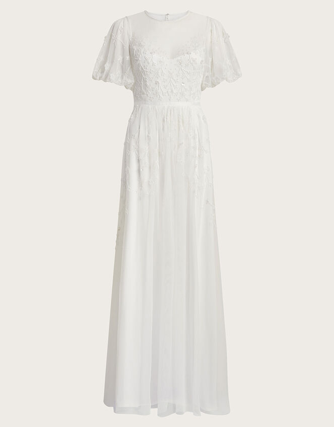 Celina Embellished Maxi Wedding Dress, Ivory (IVORY), large