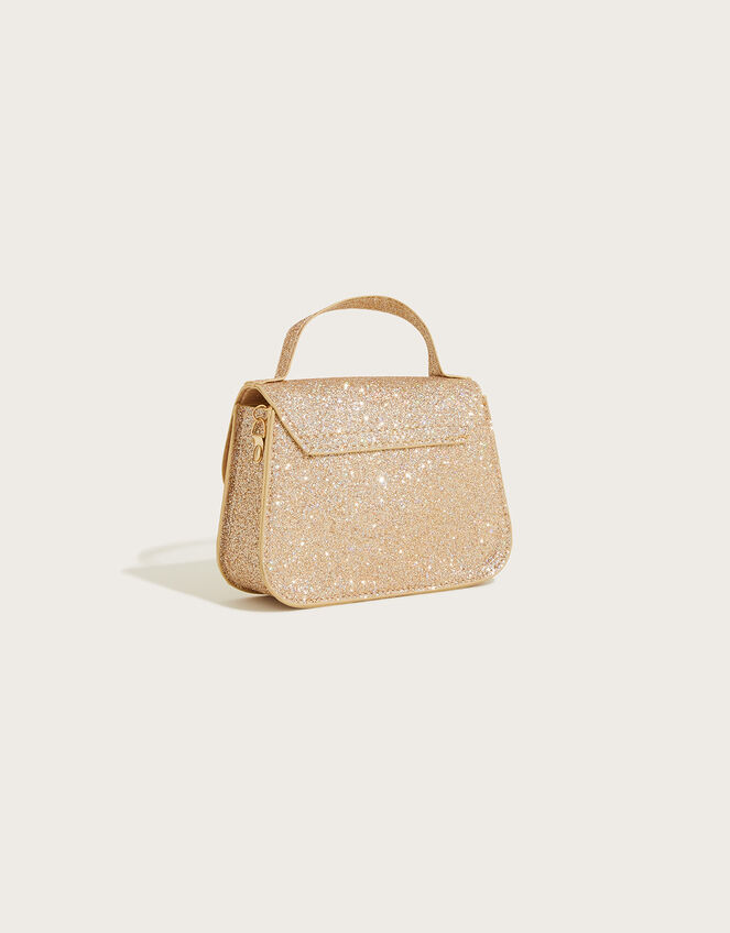 Pearl Bow Glittery Bag, , large