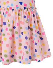 Naomi Colourful Splodge Skirt, Pink (PALE PINK), large