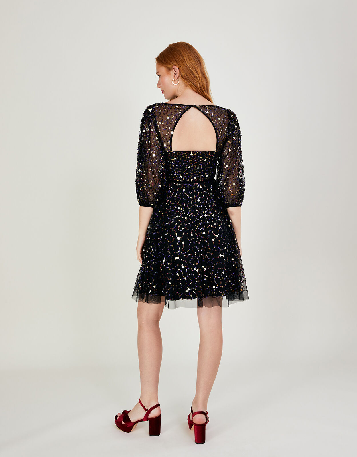 Monsoon sequin hot sale dress