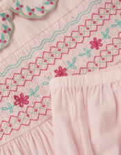 Baby Smocked Dress & Briefs Set, Pink (PINK), large