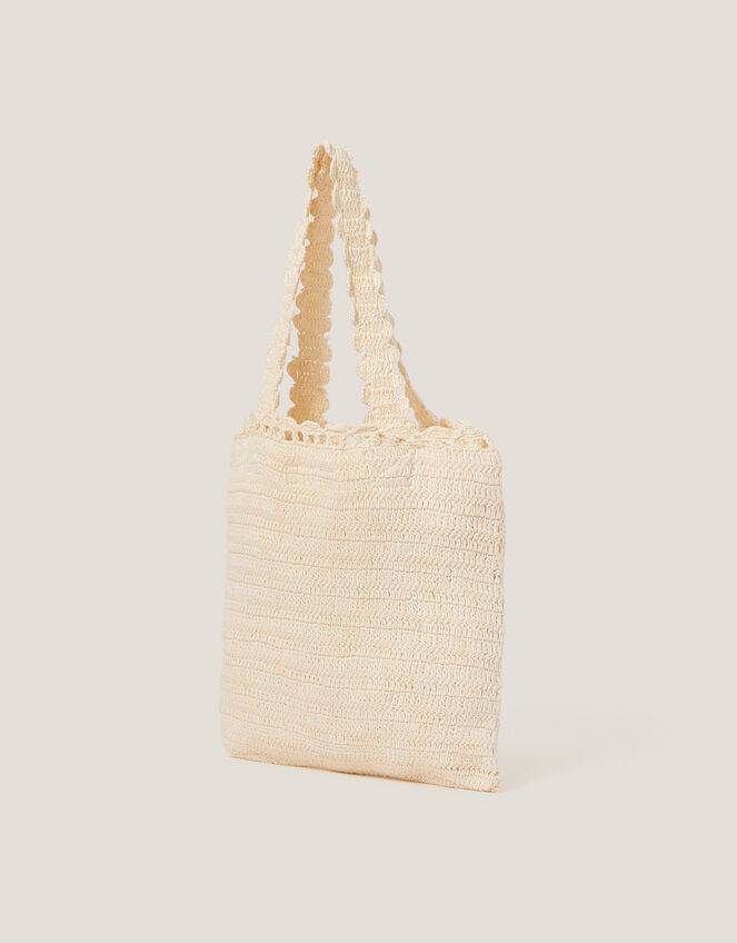 Crochet Tote Bag, , large