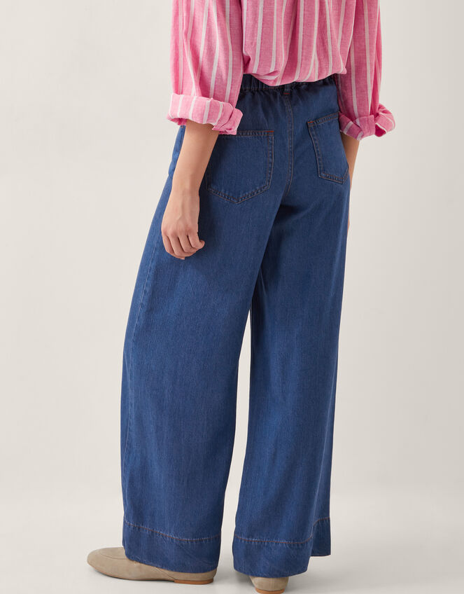 Heidi Slouchy Wide Leg Jeans, Blue (DENIM BLUE), large