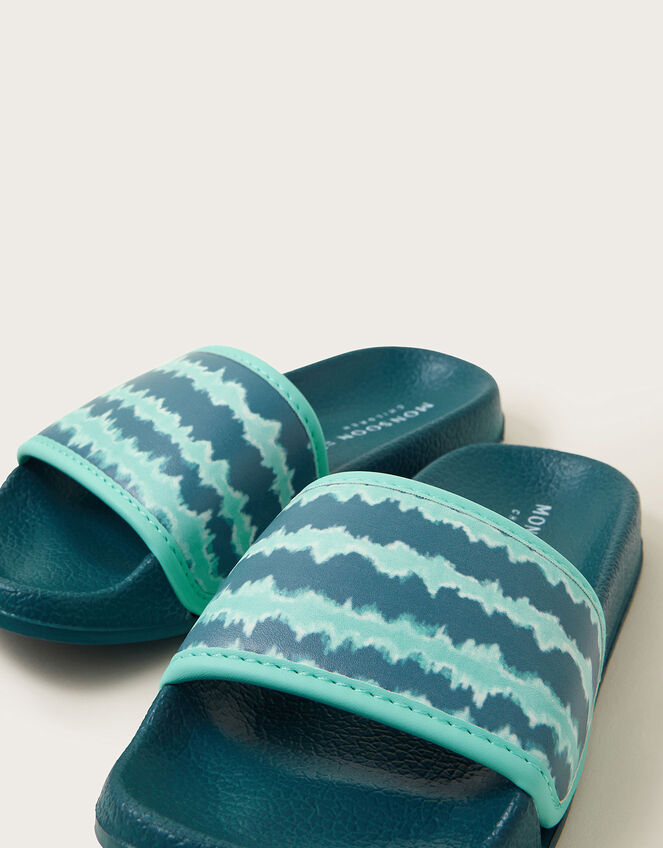 Tie Dye Sliders, Green (GREEN), large